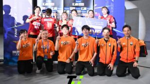 ノジマTリーグ2026-2027シーズン開幕戦　トップおとめピンポンズ名古屋がアビエル神奈川に競り勝ち白星発進